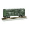 40′ Stock Car - Ready to Run - Silver Series(R) -- New York Central 2038 (green), HO, Bachmann Industries 18517