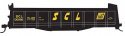 Railroad Decal Set -- Seaboard Coast Line Stump Car, O, Tichy Train Group 10028O
