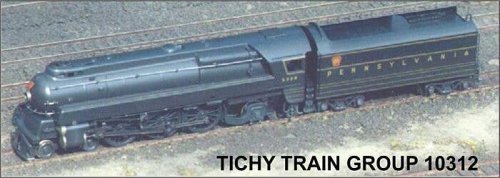Railroad Decal Set -- Pennsylvania Railroad Streamlined K-4 4-6-2 Steam Locomotive, HO, Tichy Train Group 10312