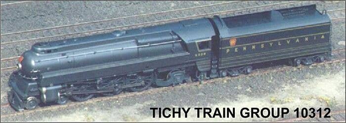 Railroad Decal Set -- Pennsylvania Railroad Streamlined K-4 4-6-2 Steam Locomotive, HO, Tichy Train Group 10312