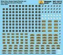 Freight Car Data -- Wheel Inspecton Dots & Excess Height Placards (1978+), HO, Microscale Industries Inc 5012