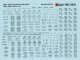 Railroad Decal Set -- GATC Airslide Data 2600, 3500 & 4160 Cu. Ft. (black), HO, Microscale Industries Inc 5021