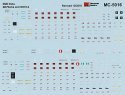 Mini Cal Railroad Decal Set -- EMD SD70ACe & SD70-2 Data Only, HO, Microscale Industries Inc 5016