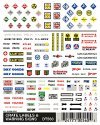 Dry Transfer Signs -- Crate, Labels & Warning Signs, HO, Woodland Scenics 560