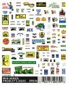 Dry Transfer Signs -- Product Logos, N, Woodland Scenics 570