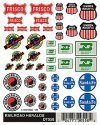 Dry Transfer Signs -- Railroad Heralds, HO, Woodland Scenics 558