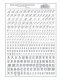 Dry Transfer Alphabet & Numbers - Script/Old English -- Silver, All Scales, Woodland Scenics 758