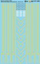 Railroad Decal Set -- Delaware & Hudson GE U23B & Alco RS3 Stripes & Number Boards (U, HO, Microscale Industries Inc 871455