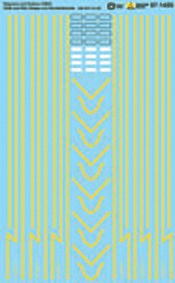 Railroad Decal Set -- Delaware & Hudson GE U23B & Alco RS3 Stripes & Number Boards (U, HO, Microscale Industries Inc 871455