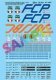 Railroad & Vehicle Decal Set -- Nacionales De Mexico NdeM 89′ Flatcar & SBC & FCP Tra, HO, Microscale Industries Inc 871467