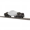 8-Axle Hot Metal `Torpedo` Car w/Flickering Load - 3-Rail - Premier -- Bethlehem Steel (silver, black), O, Atlas O 3007113
