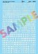 Alphabet & Number Decal Set -- Gothic Block (white) 10`, 14`, 18`, 20`, HO, Microscale Industries Inc 90301