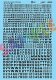 Alphabet & Number Decal Set -- Gothic Block (black) 10`, 14`, 18`, 20`, HO, Microscale Industries Inc 90302