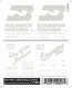 Dry Transfer Railroad Lettering Sets -- BN & CB&Q Boxcars `Way of the Zephyrs`, `Everywhere West`, HO, Woodland Scenics 607