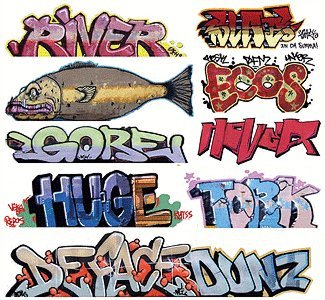 Graffiti Decals Mega Set -- Set 7 pkg(9), HO, Blair Line 2256