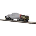 8-Axle Hot Metal `Torpedo` Car w/Flickering Load - 3-Rail - Premier -- Arcelor Mittal (gray, white), O, Atlas O 3007116