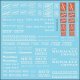 Railroad Decal Set -- Milwaukee Road Roadname Set (white), HO, Tichy Train Group 10413