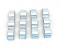 3-Axle Fenders for Trailers/Trucks -- Silver pkg(4), HO, Herpa Models 5528