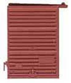 7′ Youngstown Boxcar Door w/Low Tack Board pkg(2) -- Red Oxide, HO, Kadee Quality Products 2236