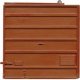 10′ 6-Panel Superior Doors, Low Tack Board -- Boxcar Red pkg(4), HO, Kadee Quality Products 2263