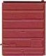 Replacement Doors Low Tackboard -- 8′ 6-Panel Superior Doors (Red Oxide), HO, Kadee Quality Products 2230