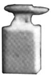 Miniature Tools -- Anvil w/Stand pkg(2), N, Detail Associates 8418
