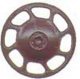 Universal Type Brake Wheels pkg(8) -- Dark Boxcar Red, HO, Kadee Quality Products 2023