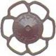 Champion Peacock Type Brake Wheels pkg(8) -- Dark Boxcar Red, HO, Kadee Quality Products 2024