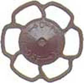 Champion Peacock Type Brake Wheels pkg(8) -- Dark Boxcar Red, HO, Kadee Quality Products 2024