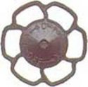 Champion Peacock Type Brake Wheels pkg(8) -- Dark Boxcar Red, HO, Kadee Quality Products 2024