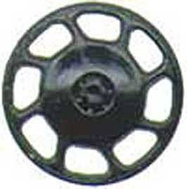 Universal Type Brake Wheels pkg(8) -- Black, HO, Kadee Quality Products 2043