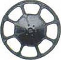 Modern Brake Wheels pkg(8) -- Black, HO, Kadee Quality Products 2045