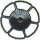 Miner Type Brake Wheels pkg(8) -- Black, HO, Kadee Quality Products 2042
