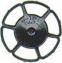 Miner Type Brake Wheels pkg(8) -- Black, HO, Kadee Quality Products 2042