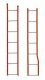 40′ PS-1 Boxcar Ladder Set -- (Red Oxide) Includes Ends & Sides, HO, Kadee Quality Products 2101