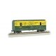 40′ Animated Stock Car with Horses - Ready-to-Run -- Chicago & North Western 14305 (yellow, green), HO, Bachmann Industries 19