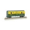 40′ Animated Stock Car with Horses - Ready-to-Run -- Chicago & North Western 14305 (yellow, green), HO, Bachmann Industries 19