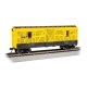 40′ Animated Stock Car with Horses - Ready to Run - Silver Series(R) -- Missouri-Kansas-Texas 47056 (yellow, black), HO, Bachm