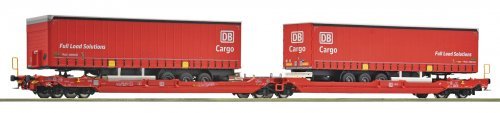Articulated double-pocket wagon T3000e, DB AG, HO, Roco 6600168