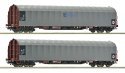 2 piece set: Sliding tarpaulin wagons, CD Cargo, HO, Roco 6600159