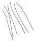 MU Jumper Cable .020` Vinyl 3` Long -- Black pkg(6), HO, Detail Associates 1511