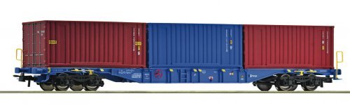 Container carrier wagon, CD Cargo, HO, Roco 6600145