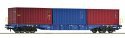 Container carrier wagon, CD Cargo, HO, Roco 6600145