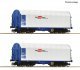 2-piece set: Sliding tarpaulin wagons, ÖBB/RCW, TT, Roco 6680007