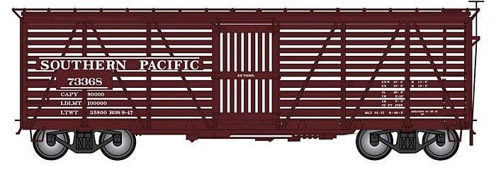 Harriman 40′ Stock Car - Ready to Run -- Southern Pacific (Boxcar Red), HO, Intermountain Railway Company 39002