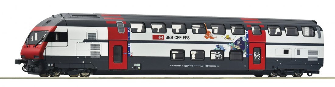 Double-deck control cab coach, SBB, HO, Roco 6210218
