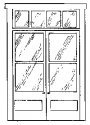 Entry Door -- Double pkg(2), HO, Alexander Scale 2406