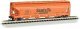 56′ 4-Bay Center-Flow Hopper - Ready to Run - Silver Series(R) -- Atchison, Topeka & Santa Fe, N, Bachmann Industries 17564