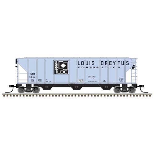 PS-2 4427 3-Bay Covered Hopper - Ready to Run - Master(R) -- Louis Dreyfus TLDX 5946 , N, Atlas Model Railroad Co. 50006801