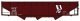 AAR 70-Ton Offset-Side 3-Bay Hopper - Kit -- Pacific Great Eastern 264 (Boxcar Red, black, white), HO, Accurail Inc 7568